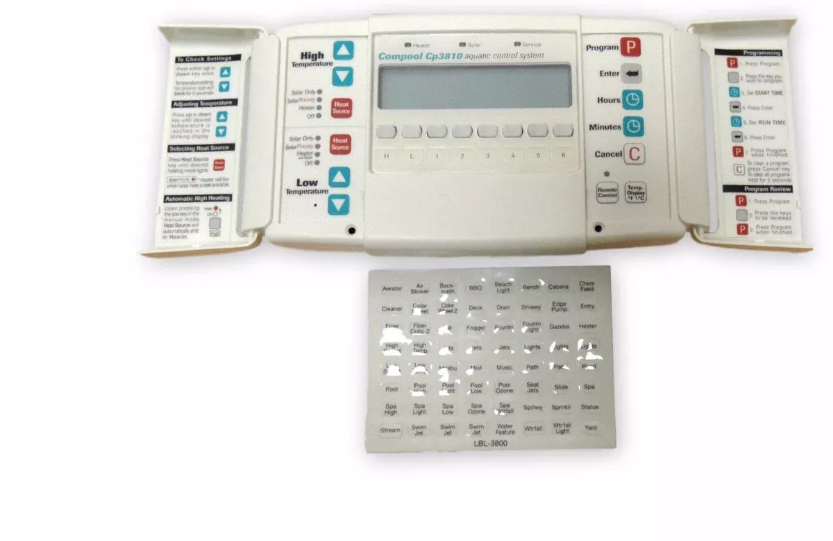 Pentair Compool CP3810 Control Panel Replacement – PCCP3810 – Brand New