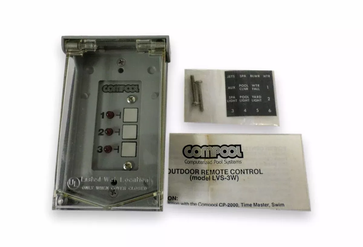 Pentair Compool LVS-3W Outdoor Remote Control LVS3W With Circuit Board 10466