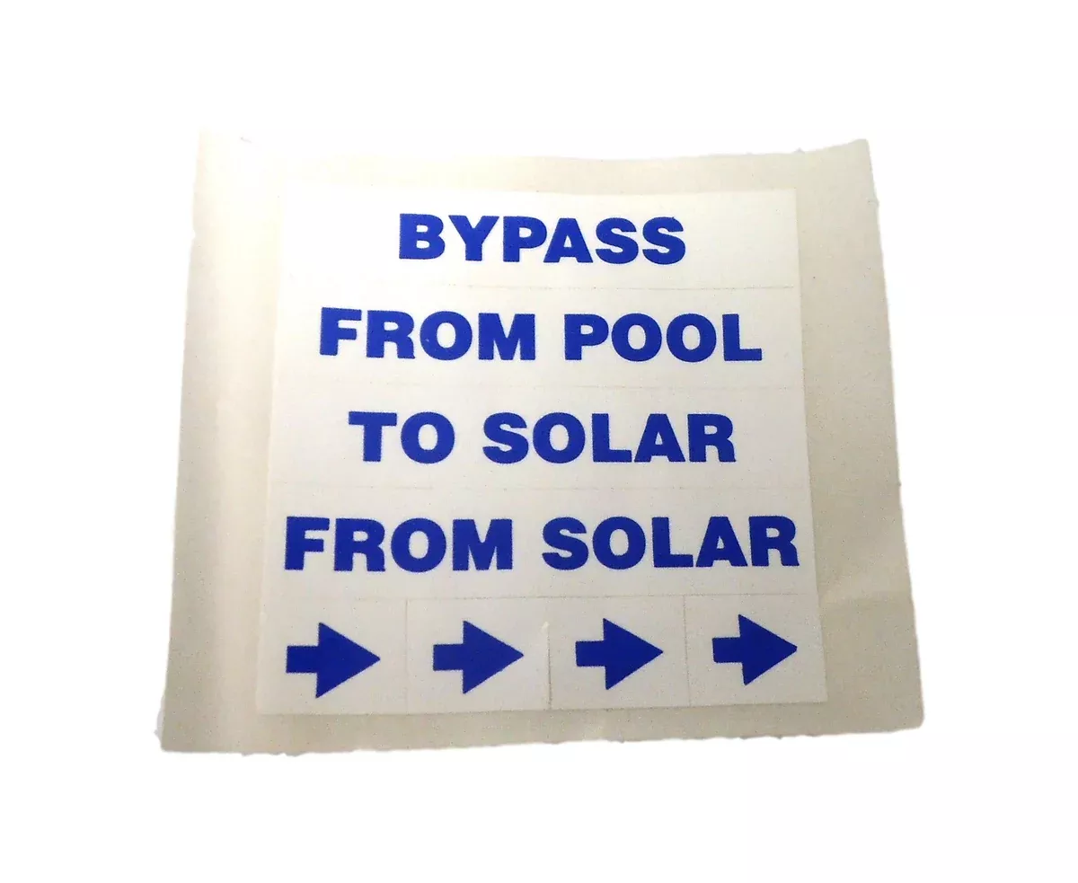 Pentair Compool Solar System Decal Pool Sticker Decal Label