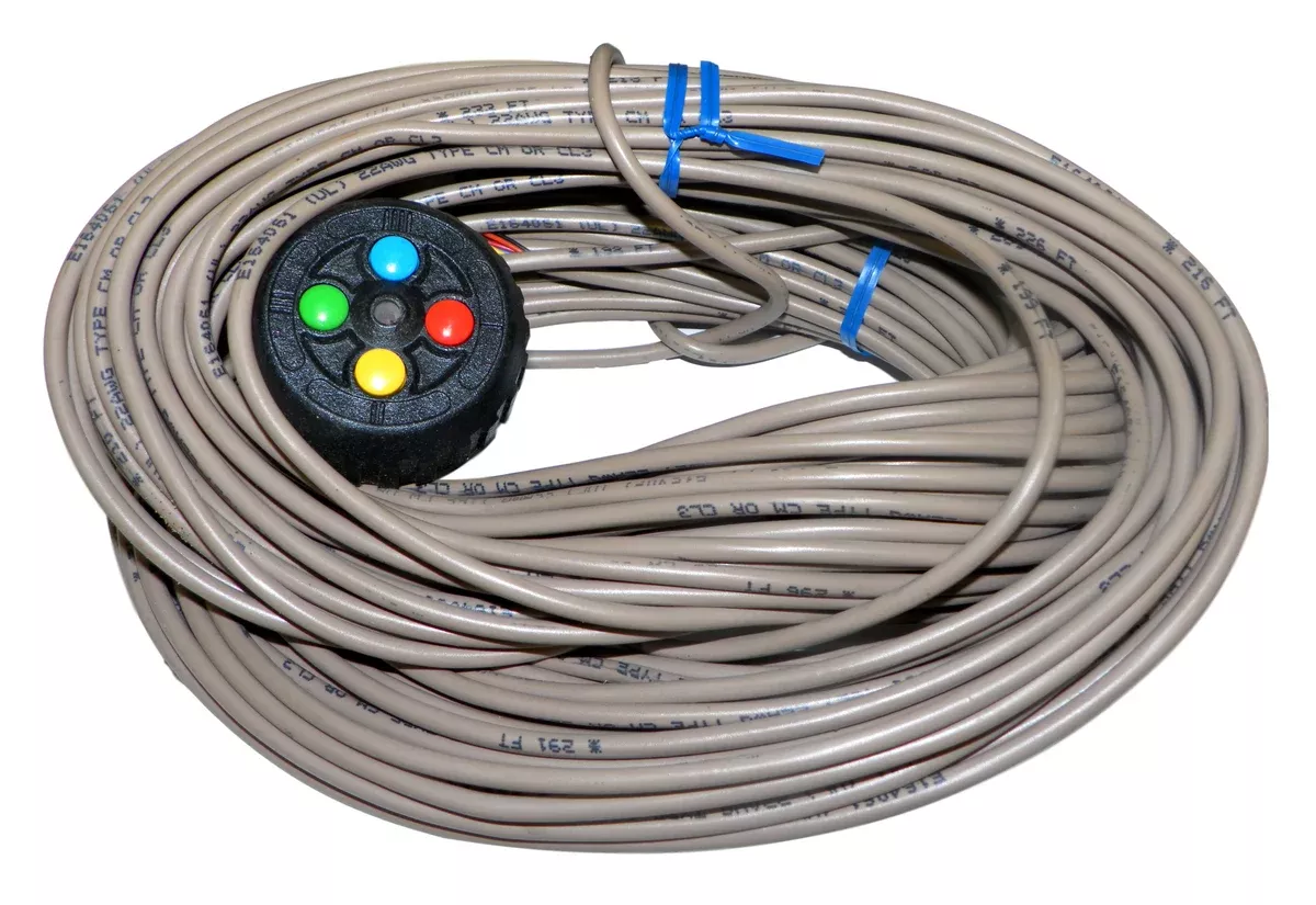 Pentair Compool SS4-100B Spa-Side Remote 4 Button & 4 Function Blk W/ 100ft Cord