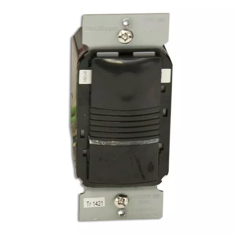 PIR Occupancy Sensor/Switch, Black w/ Neutral By Wattstopper PW-301-B