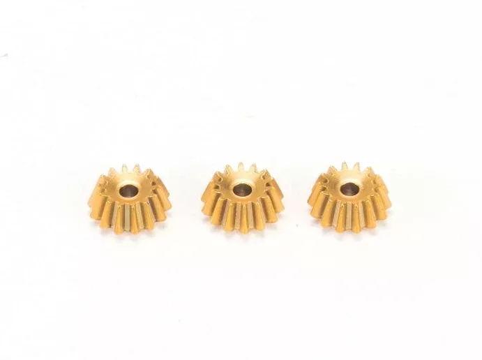 PN Racing MR2055B Mini-Z Brass Spyder Gear for Gear Diff (3pcs)