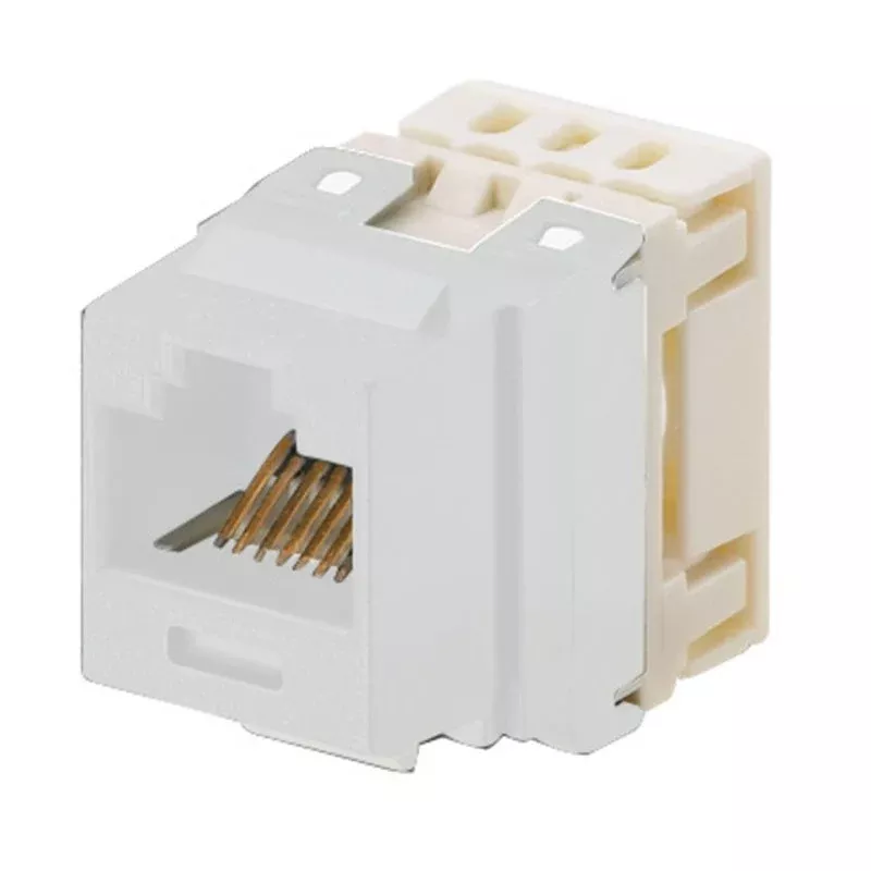 Punchdown Jack Module, CAT5e, 8-Position, White By Panduit NKP5E88MWH