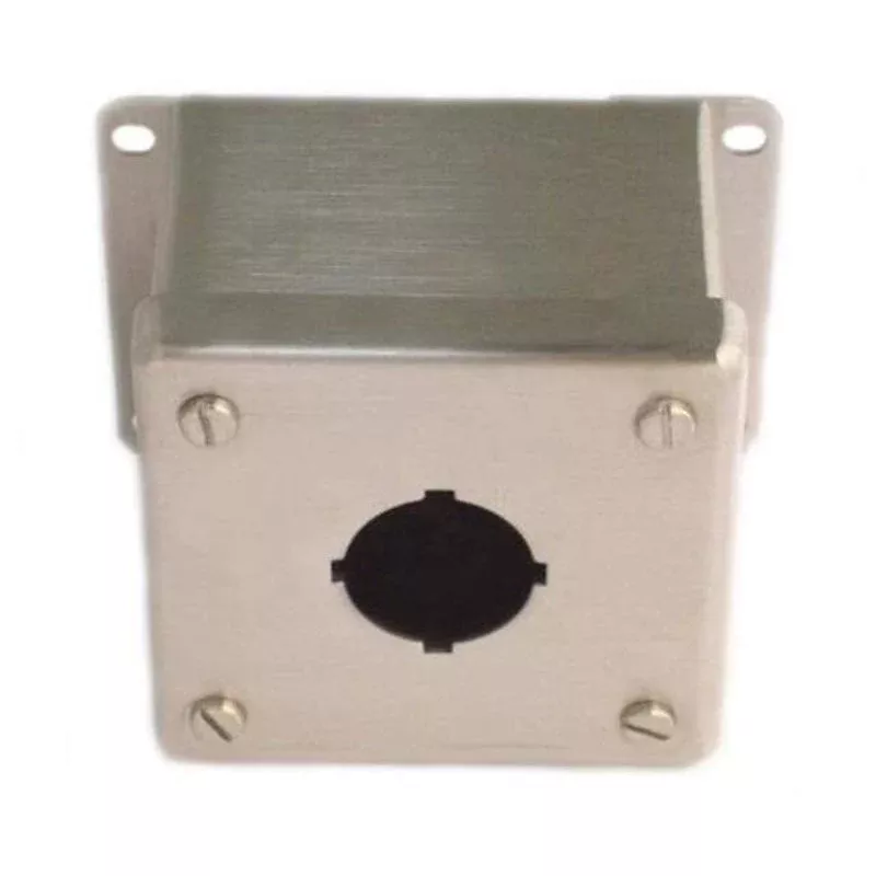 Pushbutton Screw Cover Type 4X, 1PBx30.5mm, SS304 By nVent Hoffman E1PBSS
