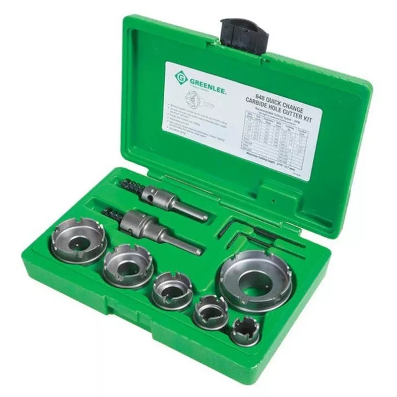 Quick Change Carbide Cutter Kit By Greenlee 648