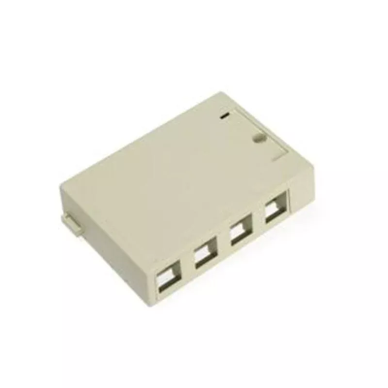 QuickPort Surface Mount Housing, 4-Port, Ivory By Leviton 41089-4IP
