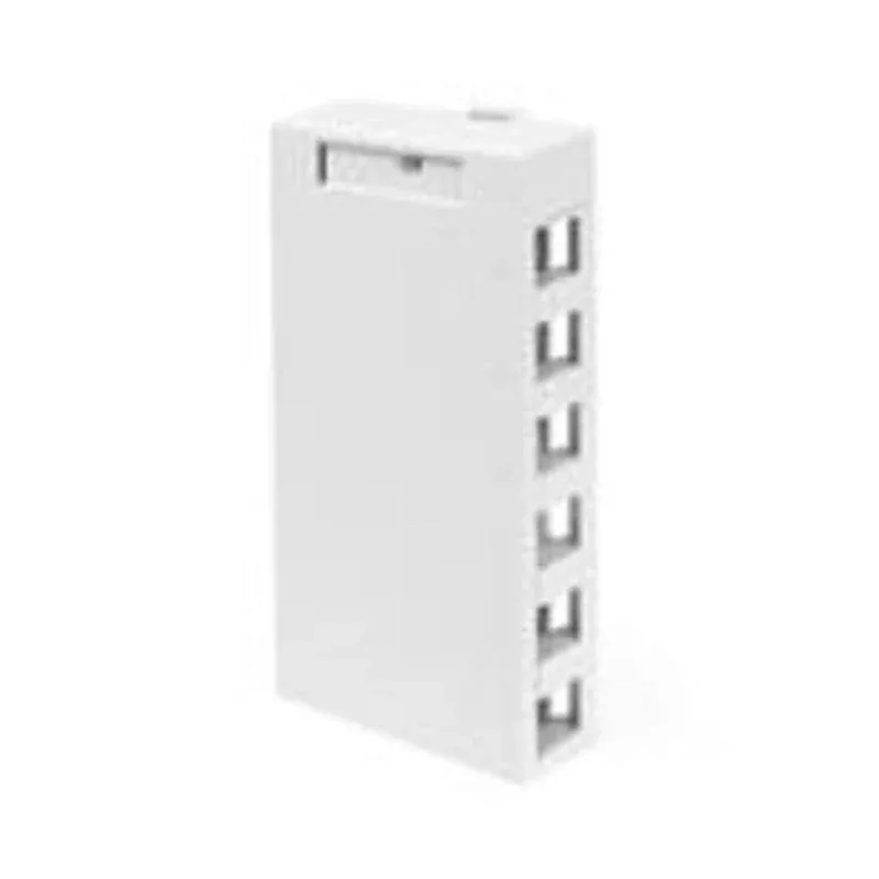 QuickPort Surface Mount Housing, 6-Port, White By Leviton 41089-6WP