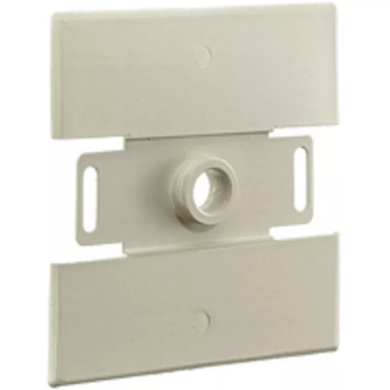 Raceway Flush Plate Adaptor, 2000 Series, Steel, Ivory By Wiremold V2051H