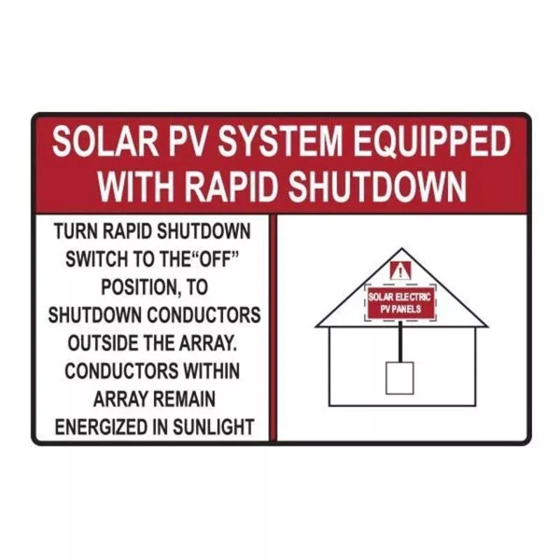 Rapid Shutdown Roof Hazard By HellermannTyton 596-00886