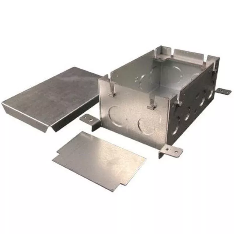 Rectangular Floor Box, 2-Gang, Depth: 3-15/32″, Steel By Wiremold 880S2