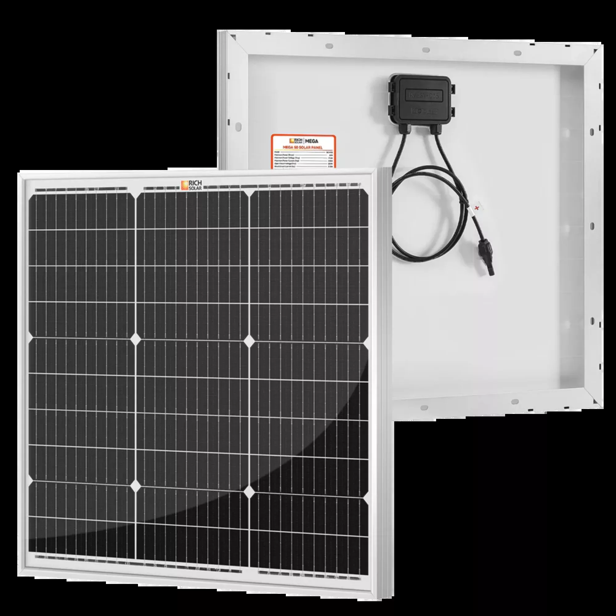Rich Solar MEGA 50 Watt 12V Solar Panel