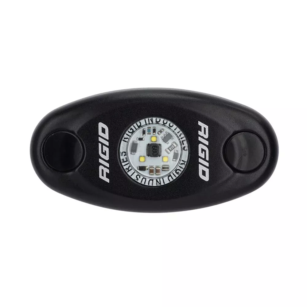 RIGID Industries A-Series Black High Power LED Light Single – Red [480103]