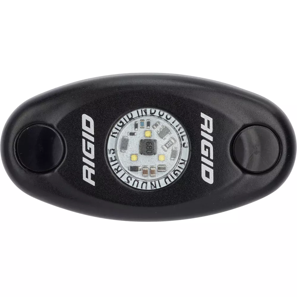 RIGID Industries A-Series Black Low Power LED Light - Single - Red [480043]