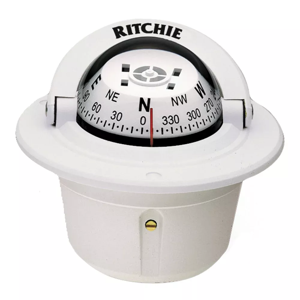 Ritchie F-50W Explorer Compass – Flush Mount – White [F-50W]