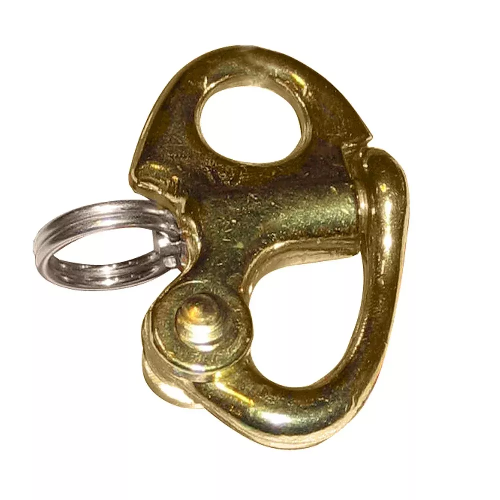 Ronstan Brass Snap Shackle – Fixed Bail – 41.5mm (1-5/8″) Length [RF6000]