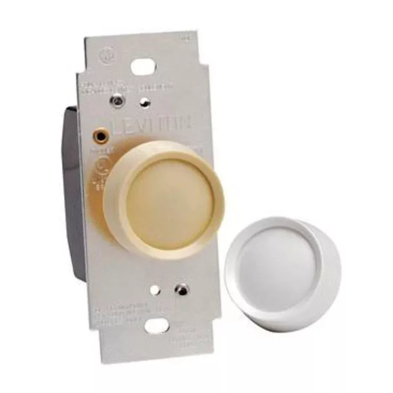 Rotary Dimmer Knob, 120 Amp, 600 Watts By Leviton RDL06-TW