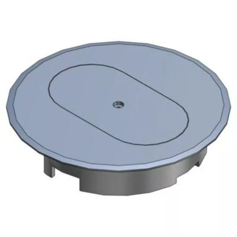 Round Cover, Diameter: 5", Type: Duplex Receptacle, Non-Metallic By Thomas & Betts E97DSS