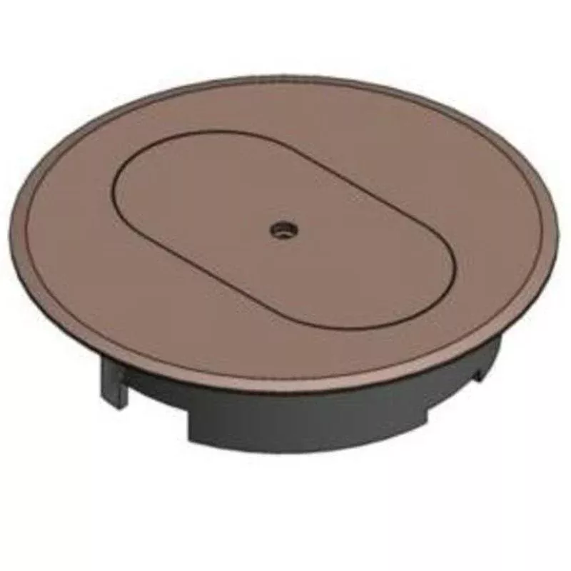 Round Duplex Receptacle Cover, Diameter: 5", Non-Metallic By Thomas & Betts E97DSC