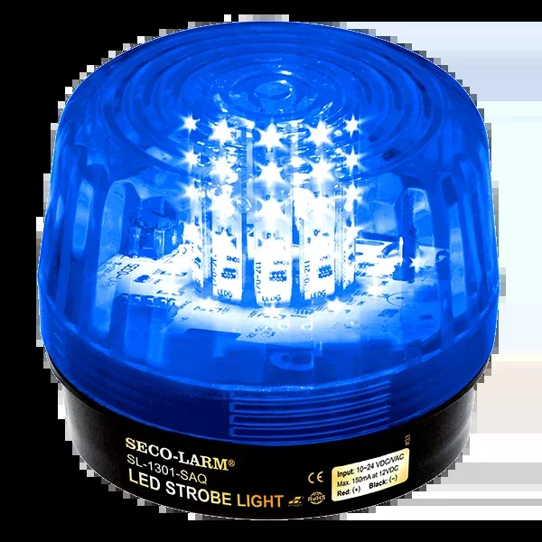Seco-Larm SL-1301-SAQ/B Strobe Light Blue ,6 Flash Patterns