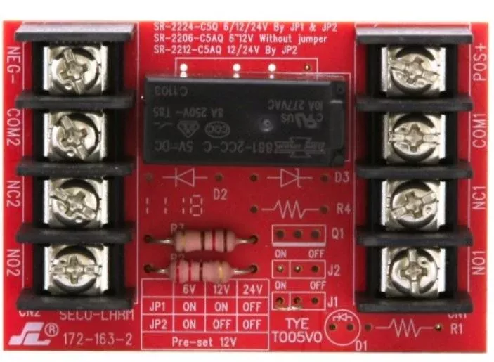 Seco-Larm SR-2212-C5AQ Relay board-One relay-12/24VDC