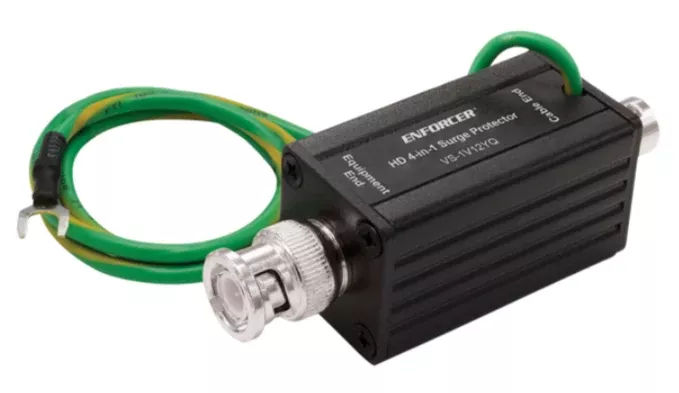 Seco-Larm VS-1V12YQ HD 4-in-1 Surge Protector