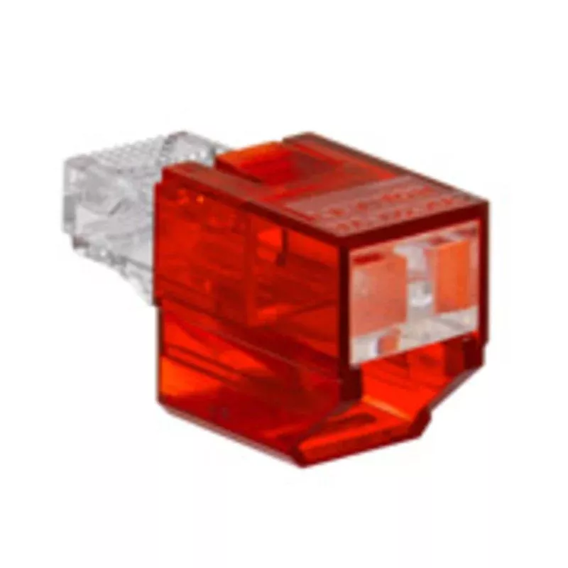 Secure RJ45 Port Blocker RedBy Leviton SRJPB-R