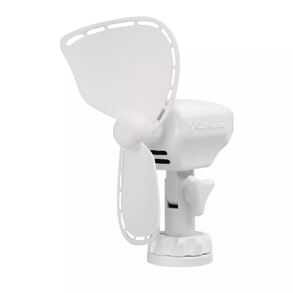 SEEKR by Caframo Ultimate 747 12V 2-Speed 7″ Fan w/Lighter Plug – White [747DCWBX]