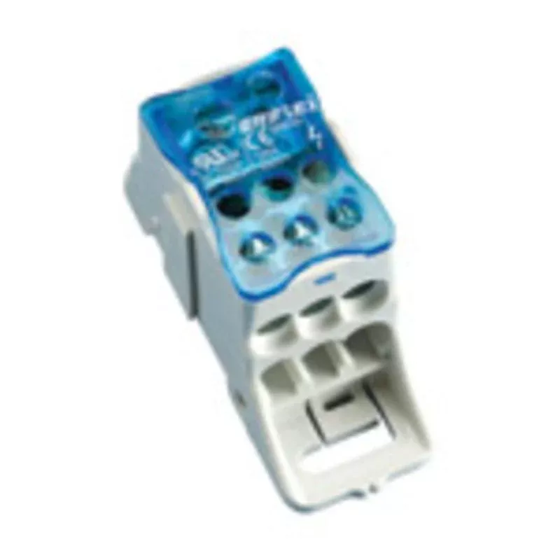 Single Pole Dist. Block, 150 A UL/CSA, Cable Line, 7 Cables Load, Copper By nVent Eriflex UDJ-125A