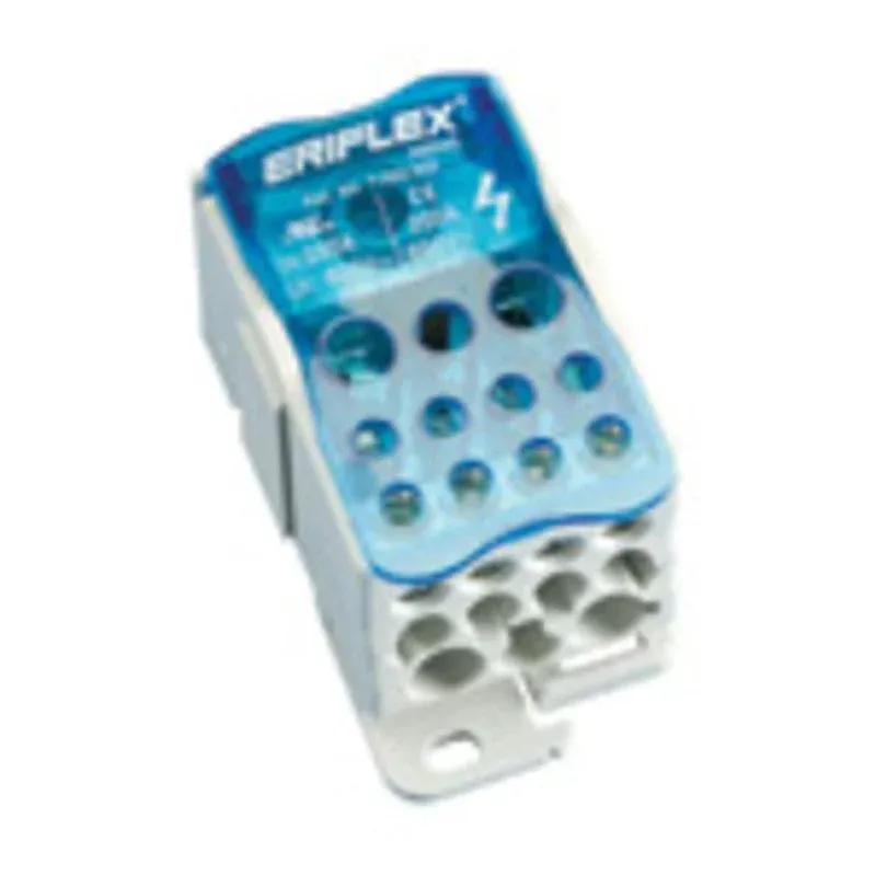 Single Pole Dist. Block,255 A UL/CSA, Cable Line, 11 Cables Load, Copper By nVent Eriflex UD-250A