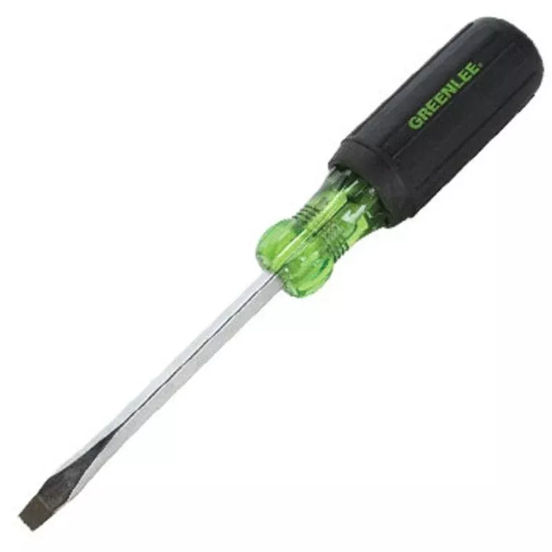 Slotted Screwdriver, Square Shank, 1/4″ By Greenlee 0153-11C