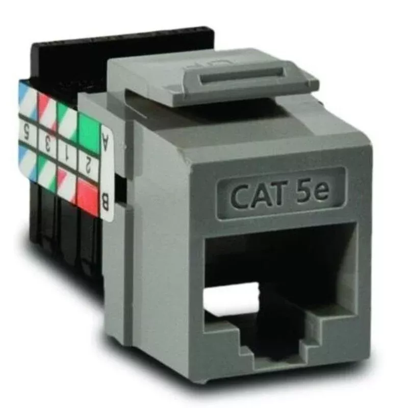 Snap-In Category 5e Connector, Gray By Leviton 5G108-RG5