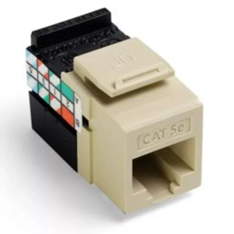 Snap-In Category 5e Connector, Ivory By Leviton 5G108-RI5