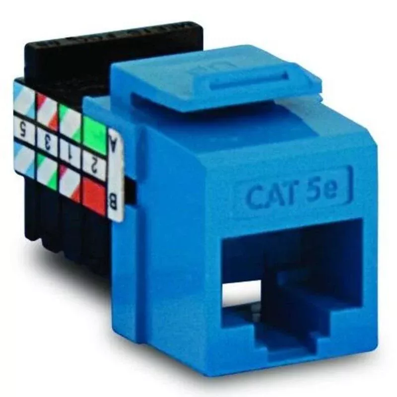Snap-In Connector, QuickPort, CAT 5e, Blue By Leviton 5G108-RL5