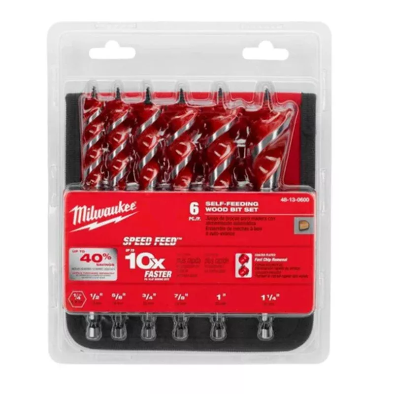Speed Feed Wood Bit Set By Milwaukee 48-13-0600