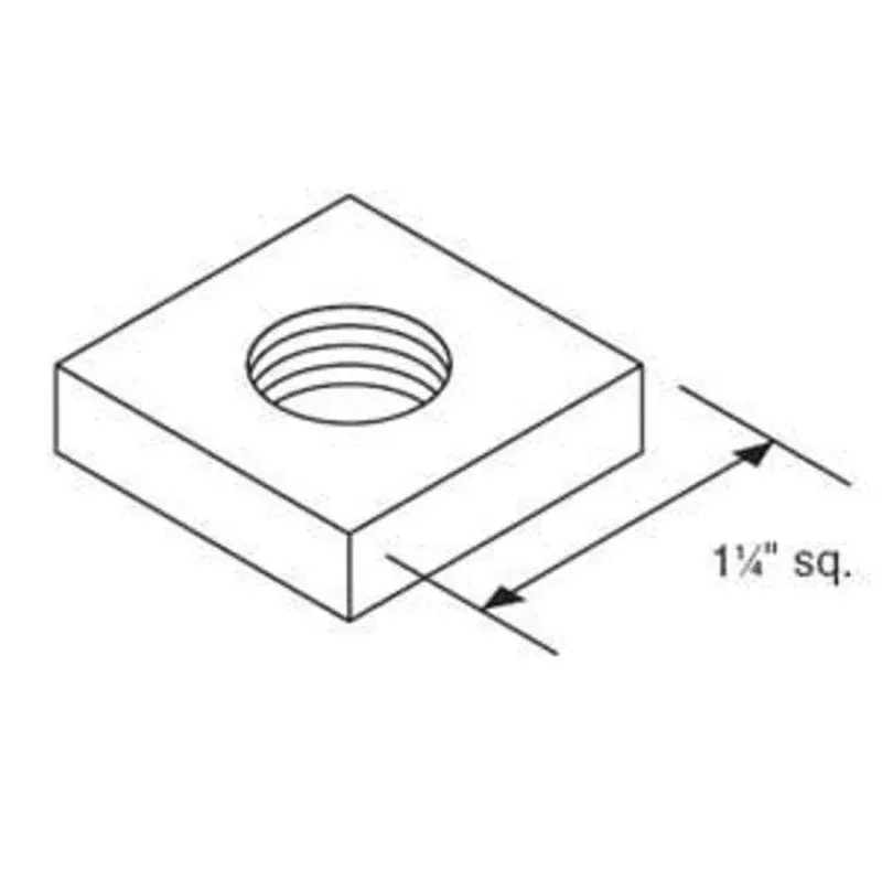 Square Channel Nut By Kindorf B-914-1/2