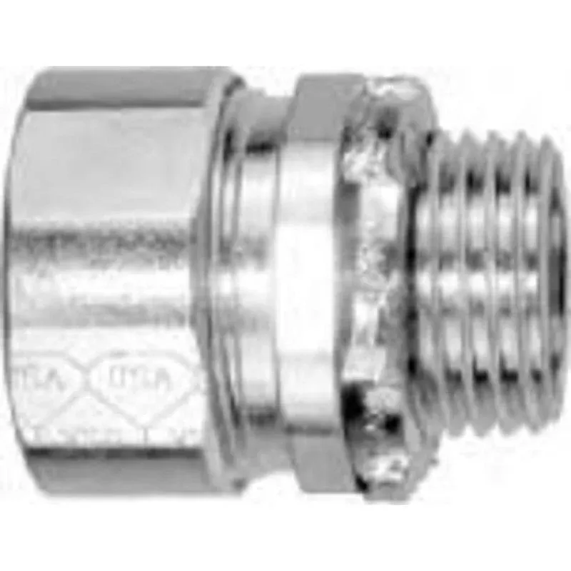 Steel Rigid Threadless Compression Connector, 2″ By American Fittings NT2755