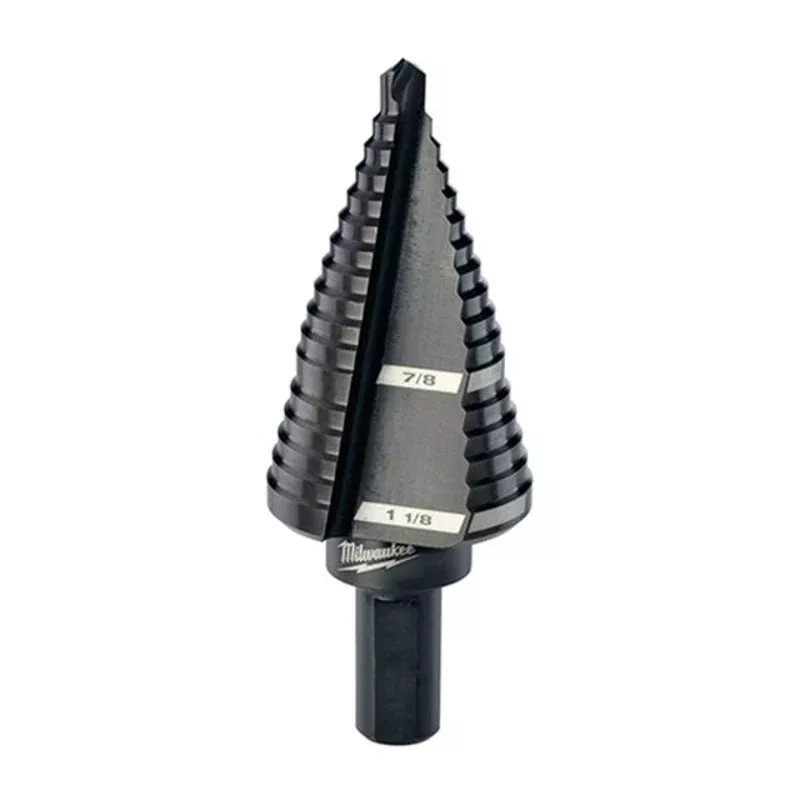 Step Drill Bit, #9, 7/8″ & 1-1/8″ By Milwaukee 48-89-9209