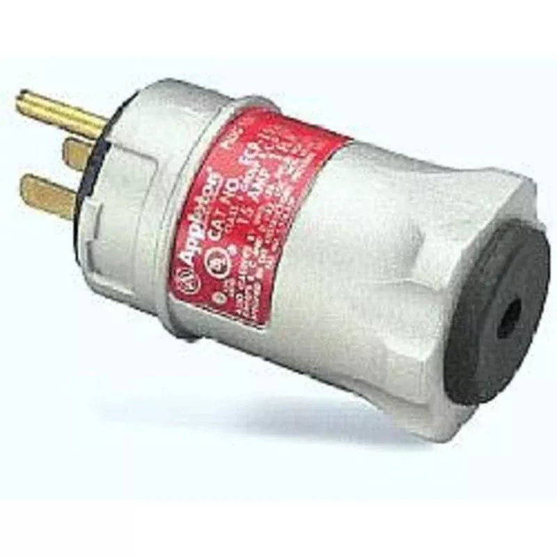 Straight Blade, Plug, 20A, 125V, Black/White By Appleton ECP2023