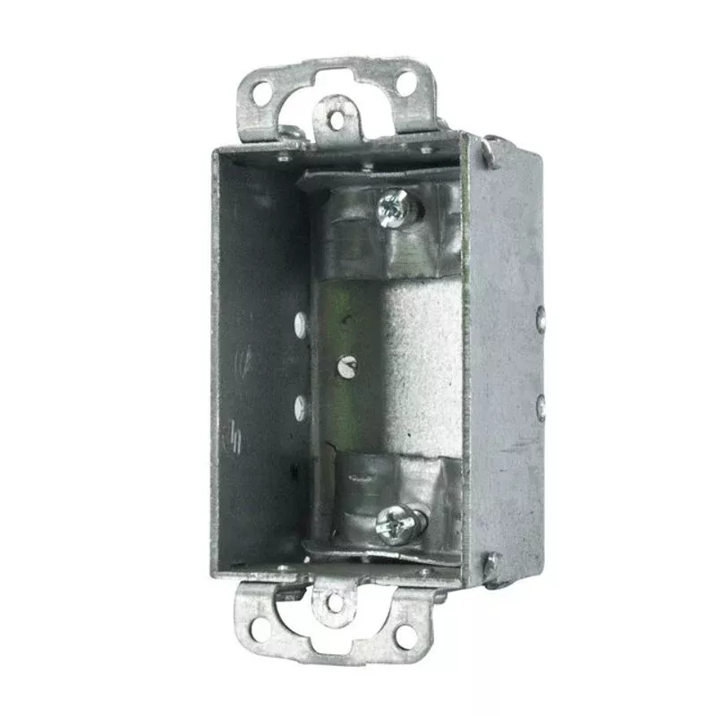 Switch Box, Non-Gangable, 1-1/2" Deep, NM Cable Clamps, Ears By Appleton 95