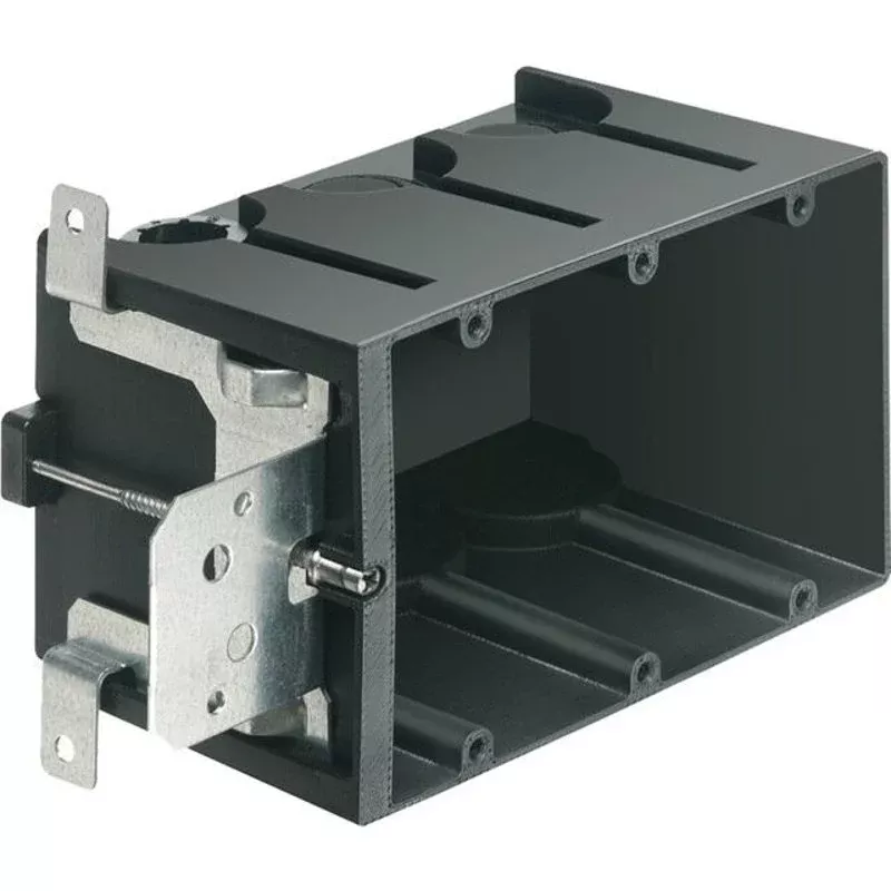 Switch/Outlet Box, 3-Gang, Depth: 3.72″, Non-Metallic By Arlington FA103