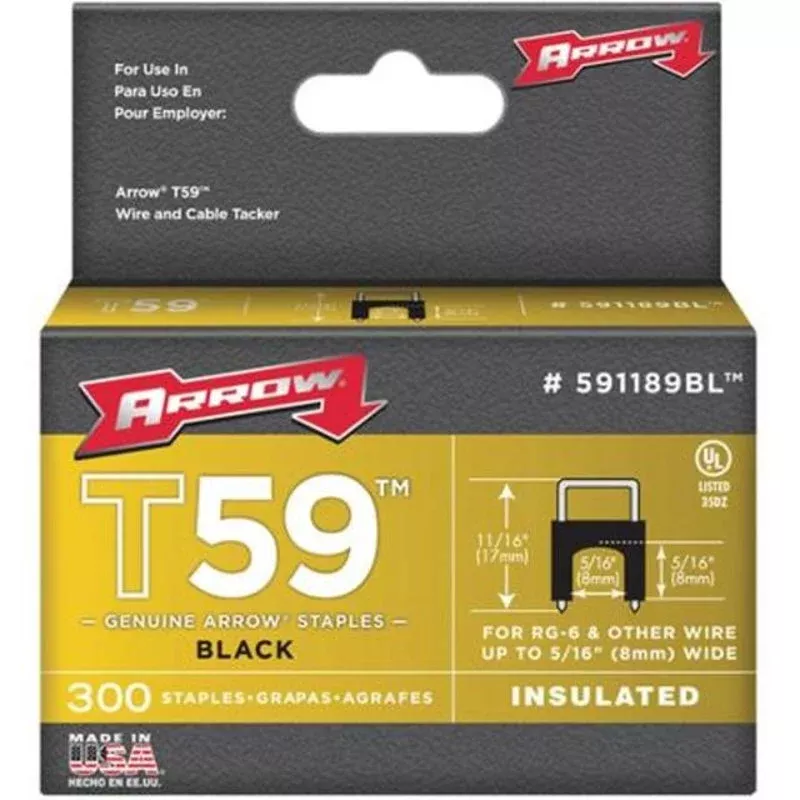T59 Insulated Staples By Arrow 591189BL
