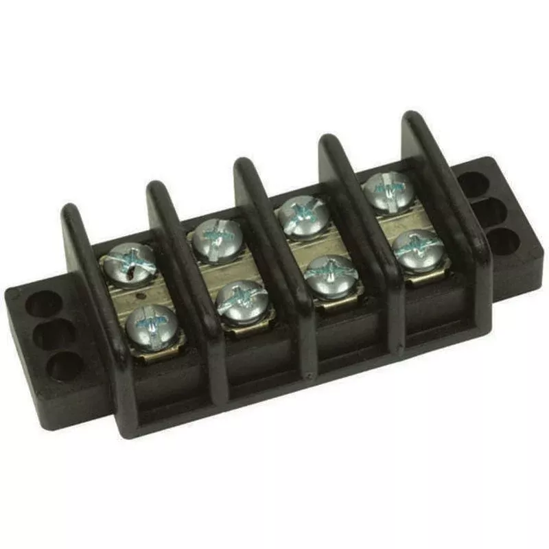Terminal Strip, 4-Pole, 22-10 AWG By Ideal 89-204