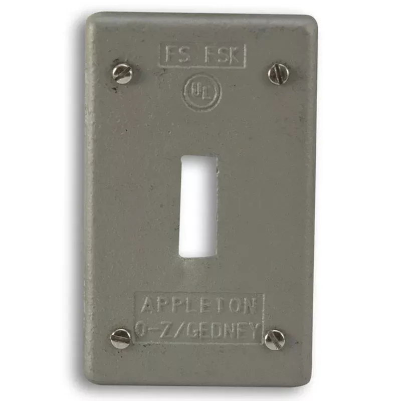 Toggle Switch Cover, 1-Gang, Malleable Iron By Appleton FSK1TSC