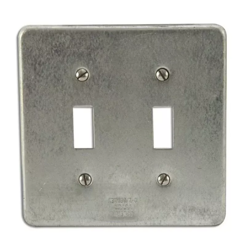 Toggle Switch Cover, 2-Gang, Fits FS and FD Boxes By Appleton FSK2TS