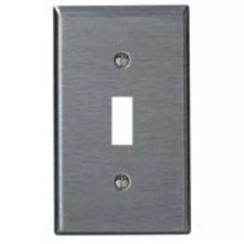 Toggle Switch Wallplate, 1-Gang, 302 Stainless Steel By Leviton 84001-40