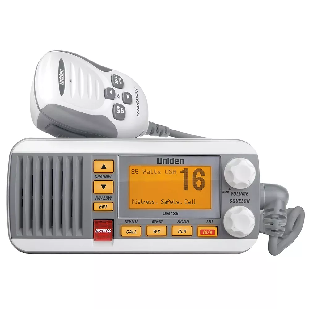 Uniden UM435 Fixed Mount VHF Radio – White [UM435]