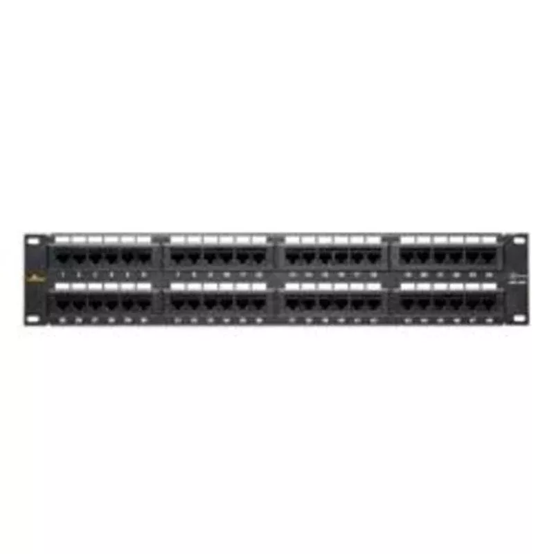 Universal Patch Panel, Category 5e, 48-Port, Termination: 110 Style, 2RMU. By DataComm Electronics 20-5548