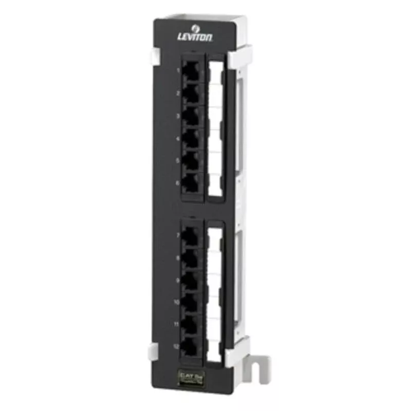 Universal Wall Bracket, 12-Port, Cat 5e By Leviton 5G596-U89