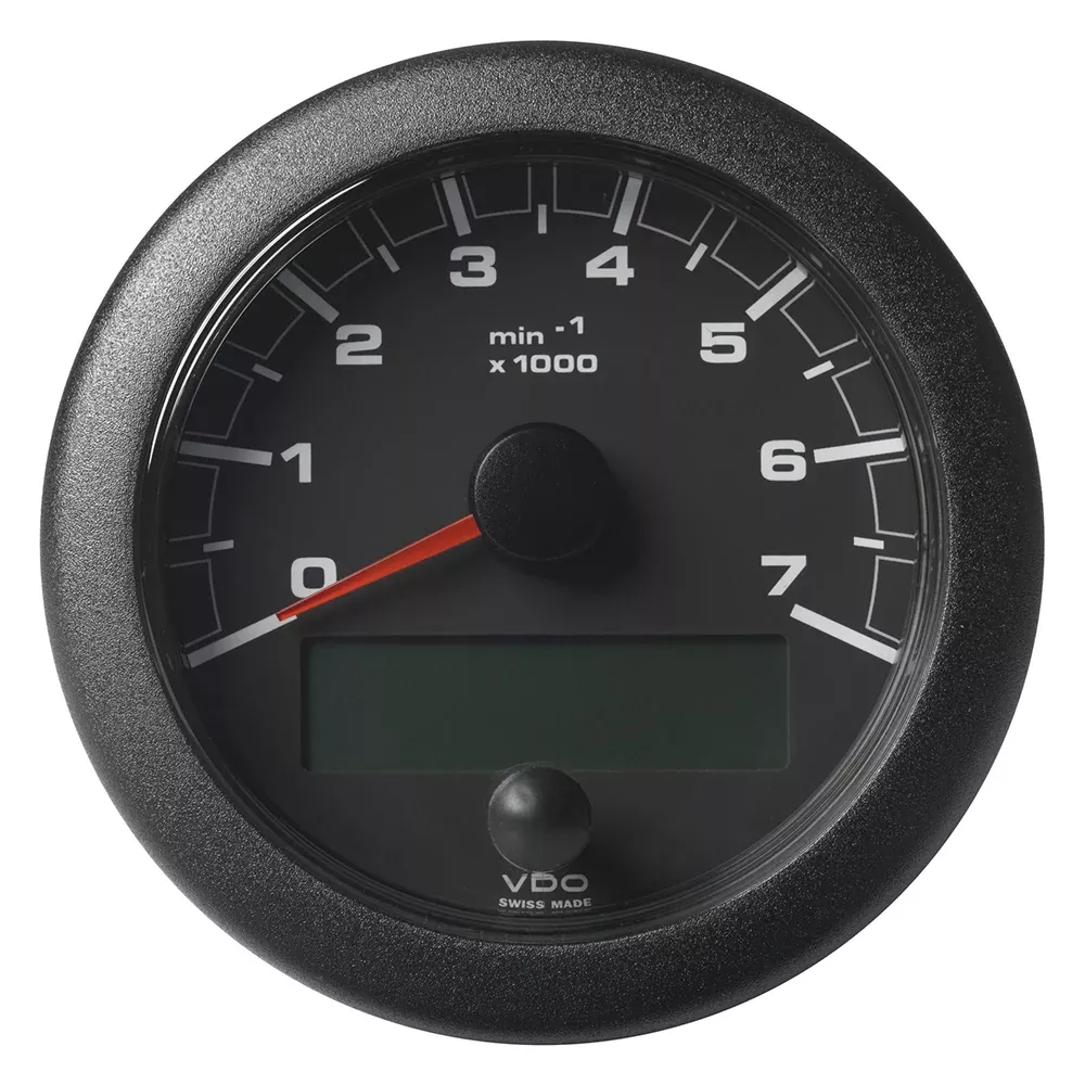 Veratron 3-3/8″ (85MM) OceanLink NMEA 2000 Tachometer – 7000 RPM – Black DialBezel [A2C1065810001]