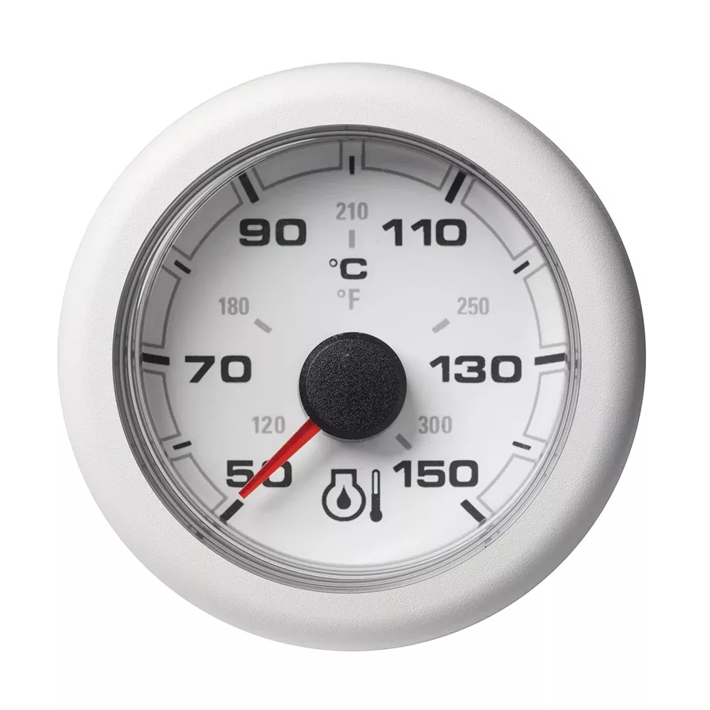Veratron 52MM (2-1/16″) OceanLink Engine Oil Temperature 150C/300F – White DialBezel [A2C1065860001]